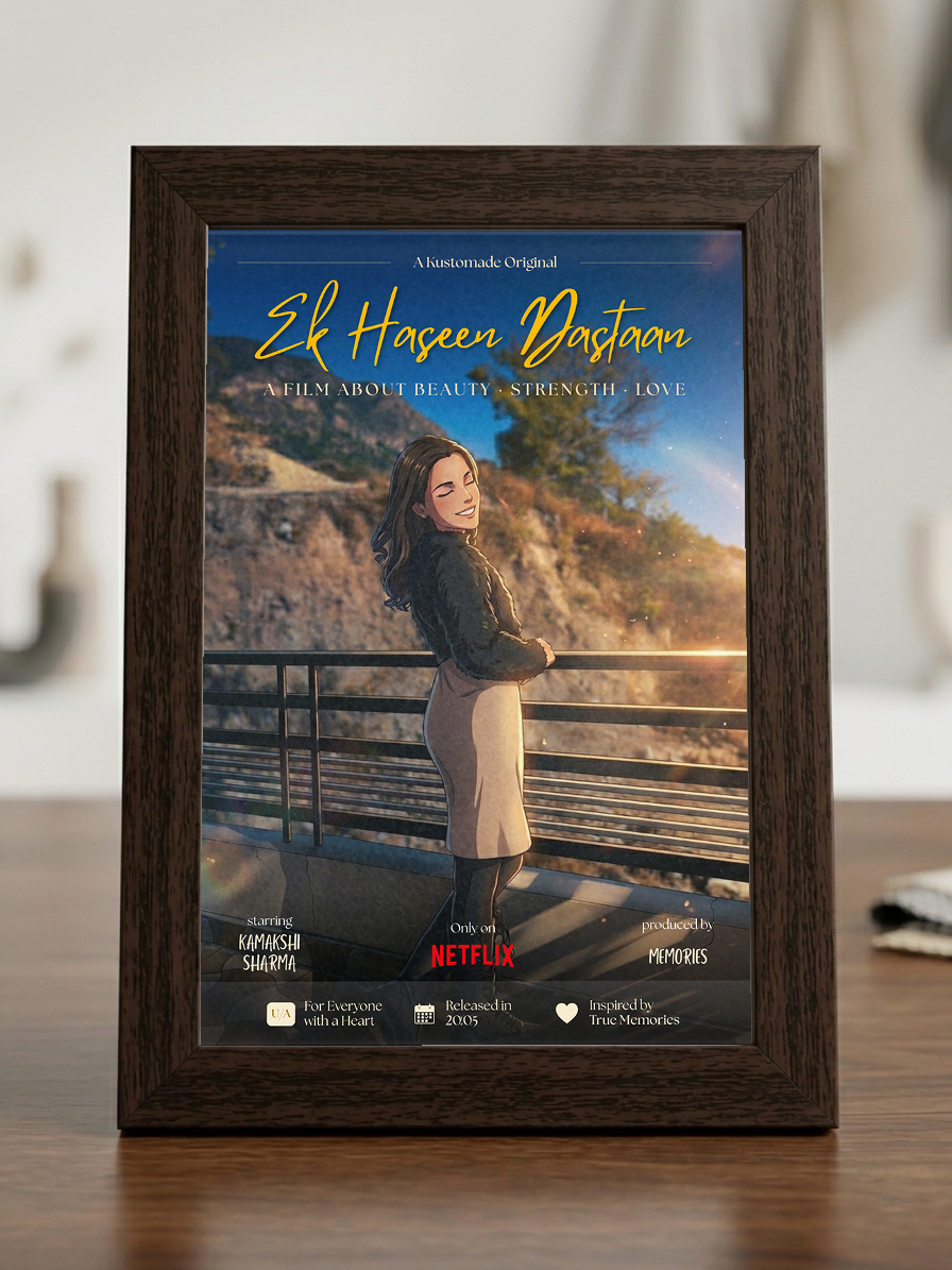 Netflix Style Photo Poster Frame – Personalized