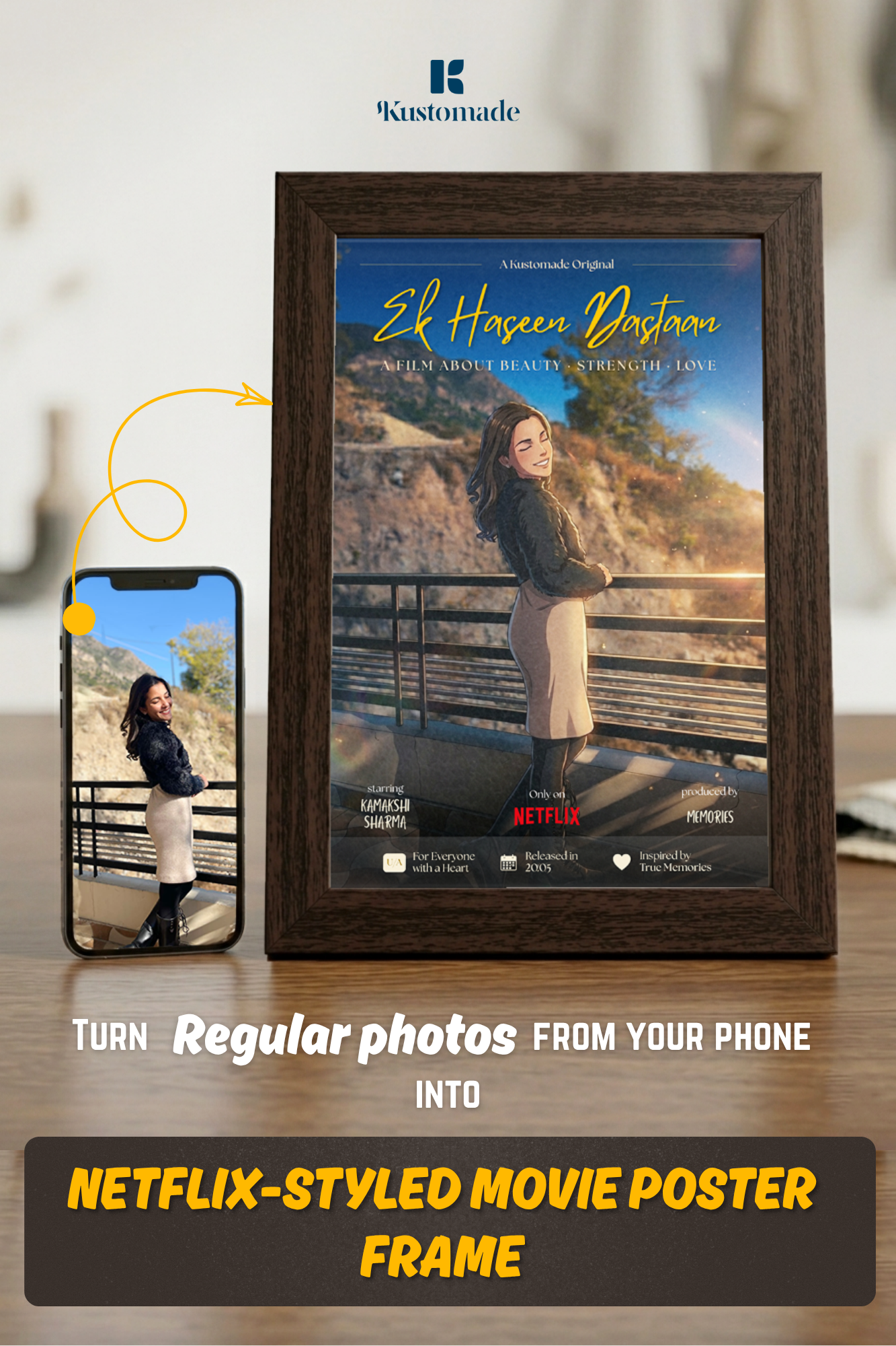 Netflix Style Photo Poster Frame – Personalized