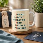 Personalized Father's Day Photo Mug – Coffee Mug with Photo & Meaningful Quote