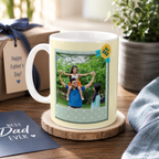 Personalized Father's Day Photo Mug – Coffee Mug with Photo & Meaningful Quote