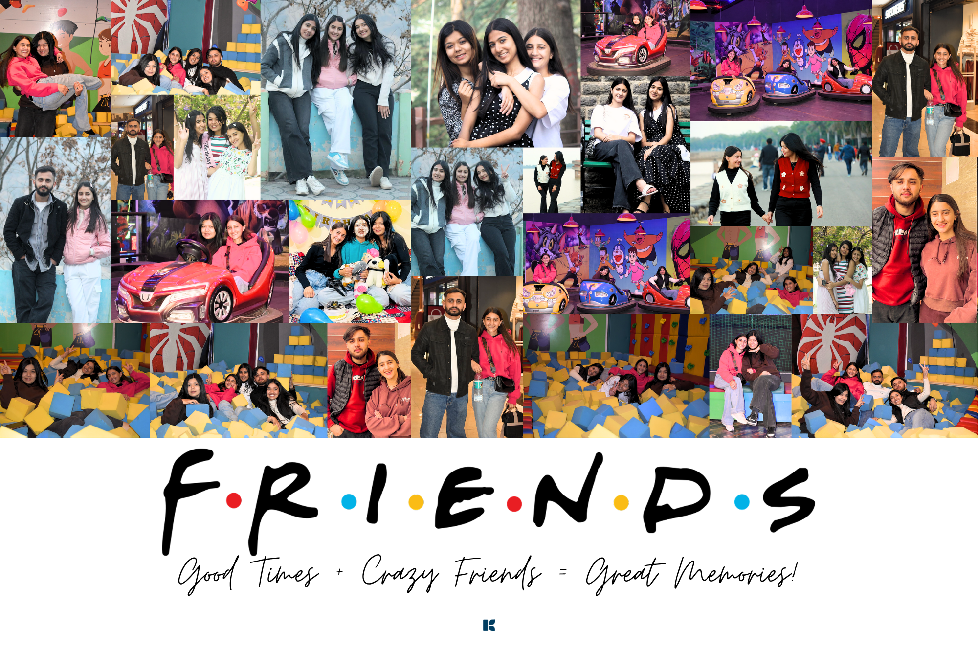 Friends Memory Collage Frame – Personalized
