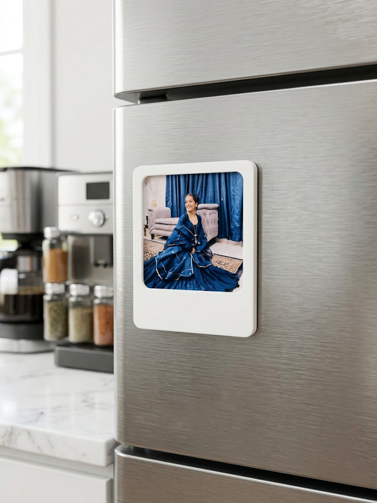 Mini Polaroid Photo Frame Fridge Magnet, made by Kustomade, India